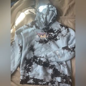 Hypland X hunter x hunter killua hoodie blue tie dye